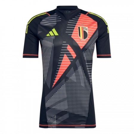 Jalkapallo Pelipaidat/Peliasut Belgia Maalivahti Euro 2024 Musta
